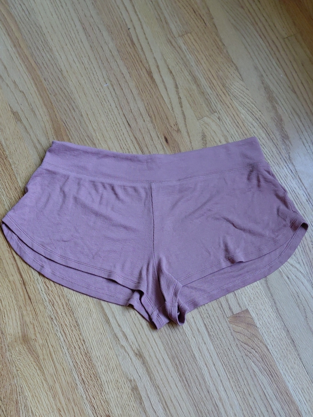 Athleta Dusty Mauve Ribbed Sleep Short